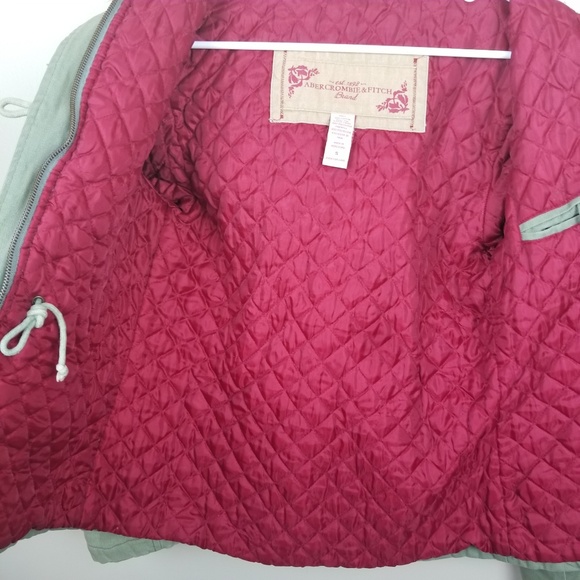 Abercrombie & Fitch army green hooded jacket - Picture 5 of 7